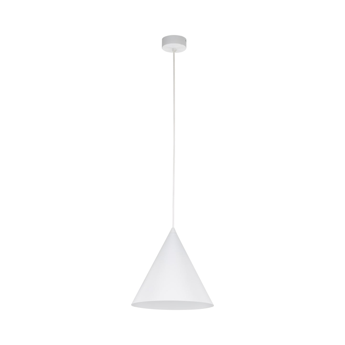 Suspension CONO blanche de taille moyenne, moderne et minimaliste