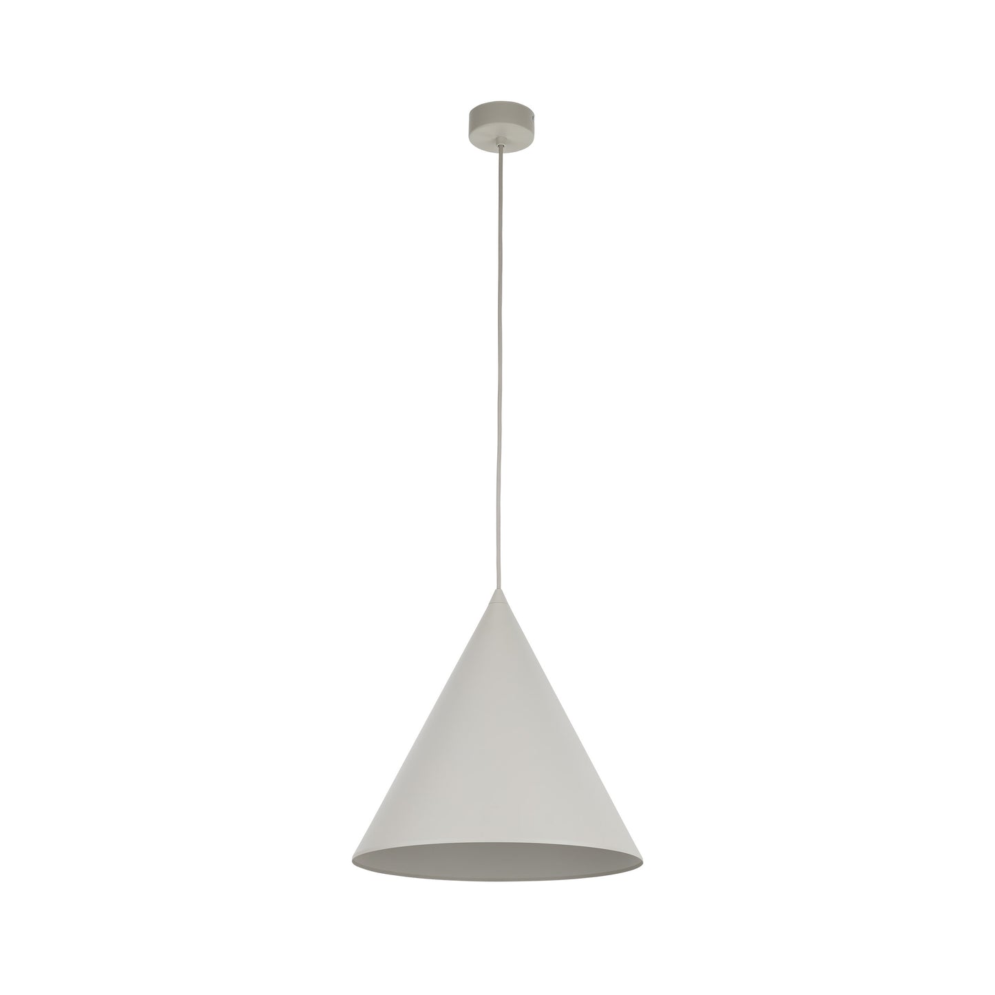 Grande suspension minimaliste moderne beige CONO
