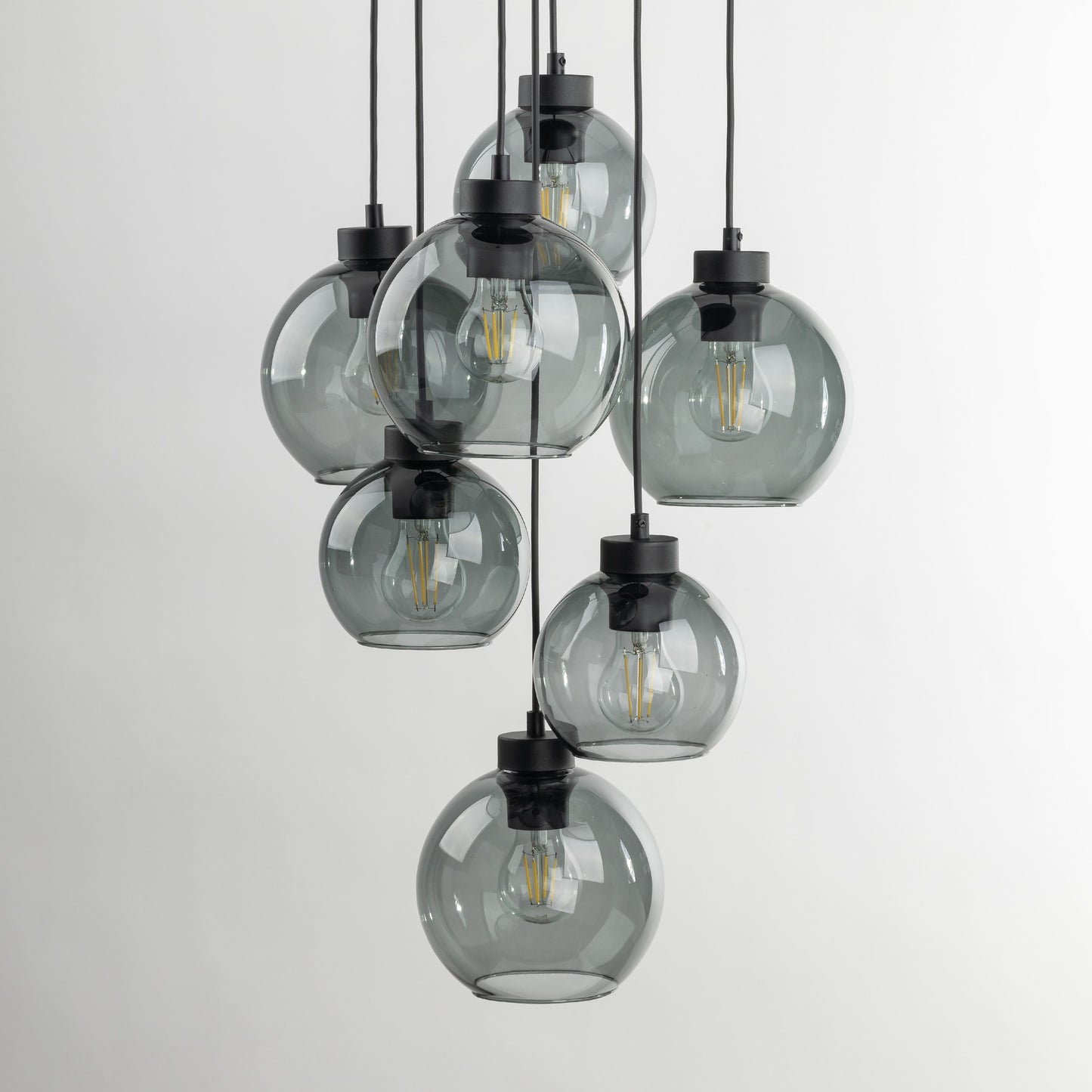 Suspension scandinave CUBUS en verre graphite 7