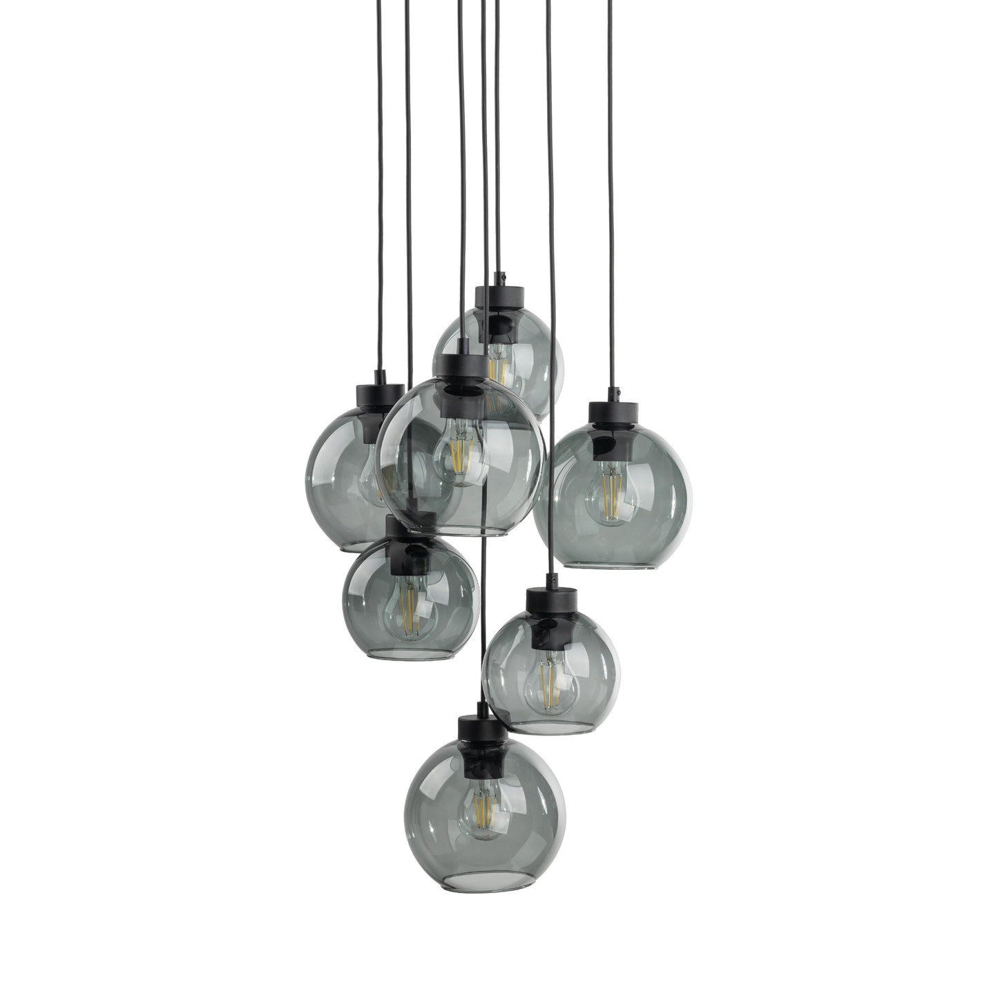 Suspension scandinave CUBUS en verre graphite 7