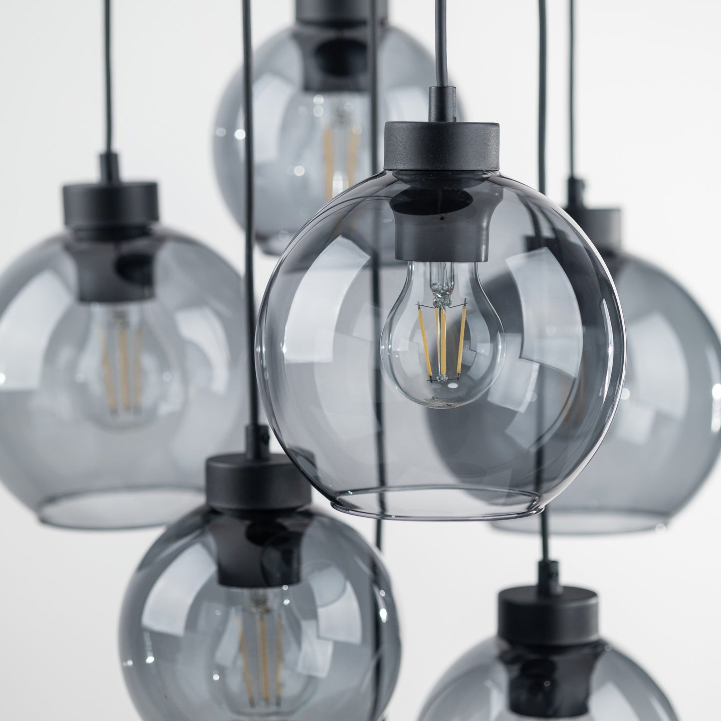 Suspension scandinave CUBUS en verre graphite 7