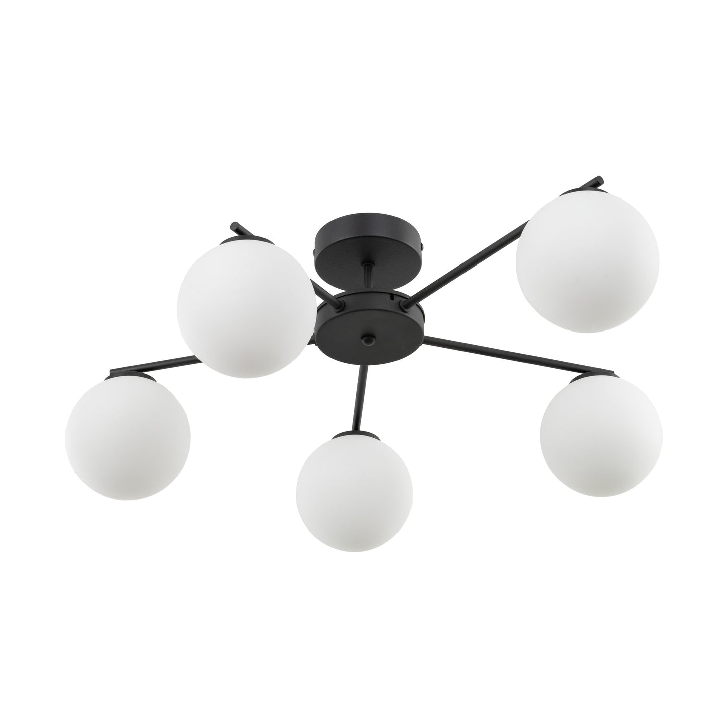 ELTON Black Scandinavian Ceiling Lamp for Living Room, Bedroom & Hallway LumoCrafts