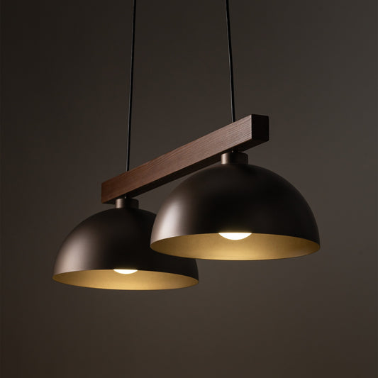 OSLO Brown Scandinavian Pendant Light 2