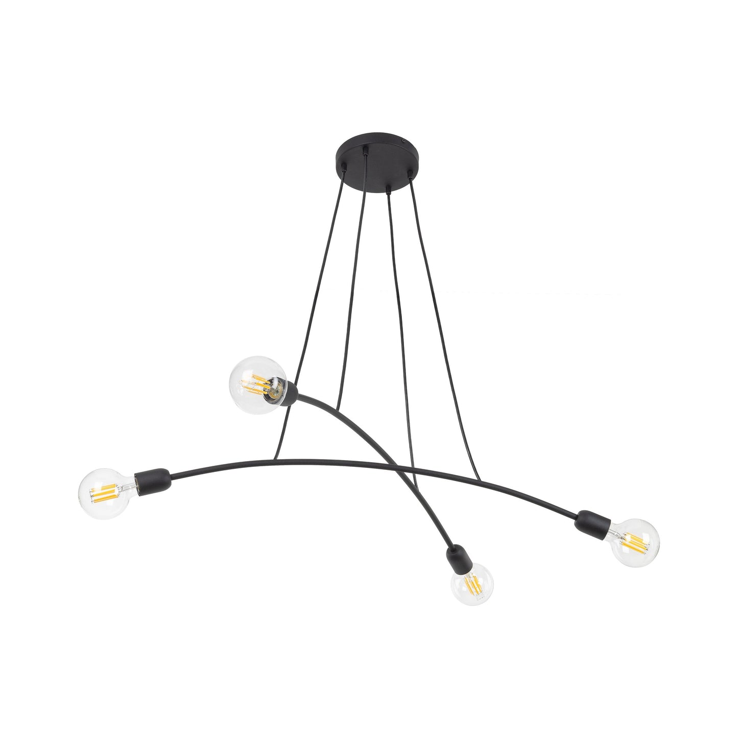 HELIX Black Minimalist Pendant Light 4 (Clearance) LumoCrafts