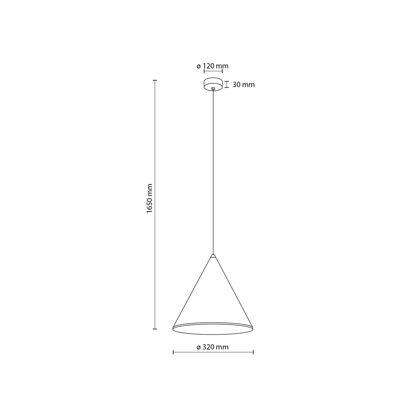 Grande suspension minimaliste moderne CONO Brick