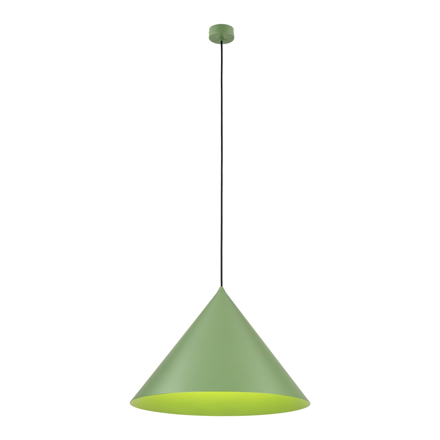Suspension minimaliste moderne extra large noire CONO