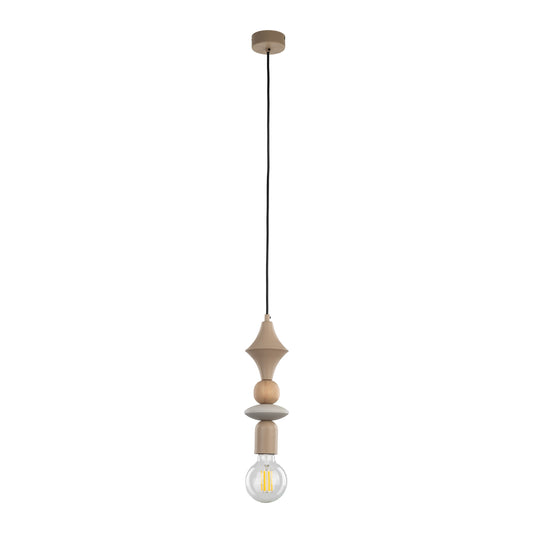 TOWER Beige Scandinavian Pendant Lamp LumoCrafts