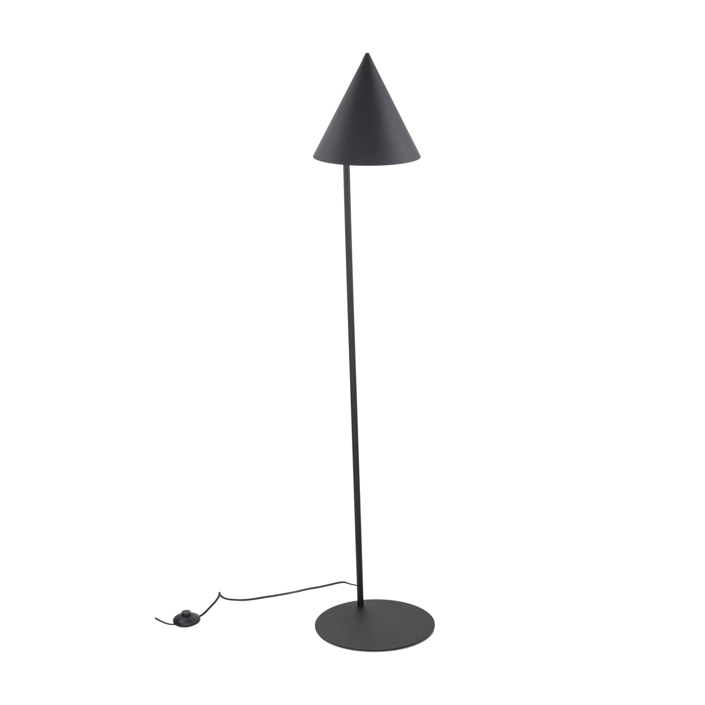 Lampadaire minimaliste moderne noir CONO