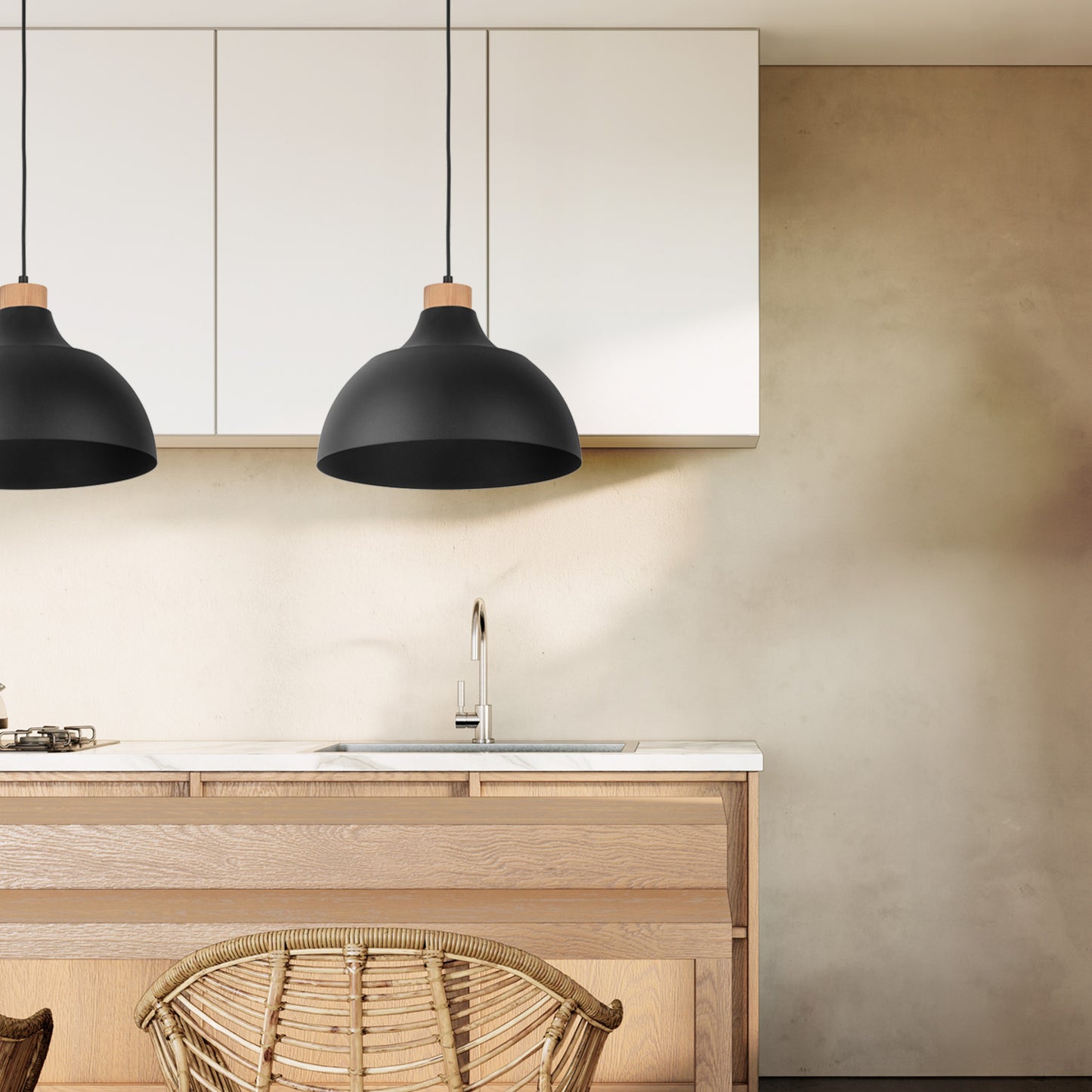 Suspension scandinave noire CAP