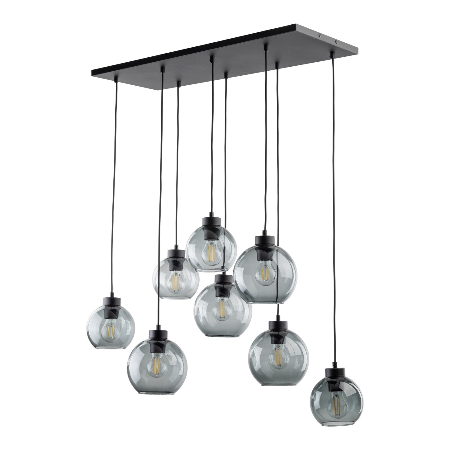 Suspension scandinave CUBUS en verre graphite 8