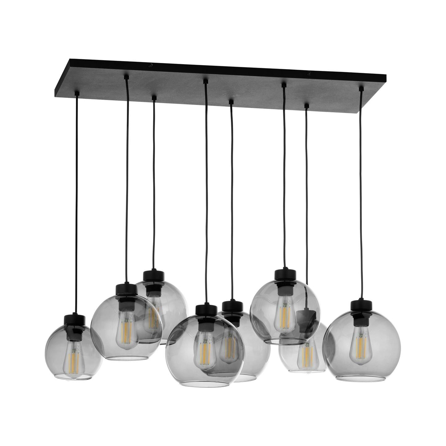 Suspension scandinave CUBUS en verre graphite 8