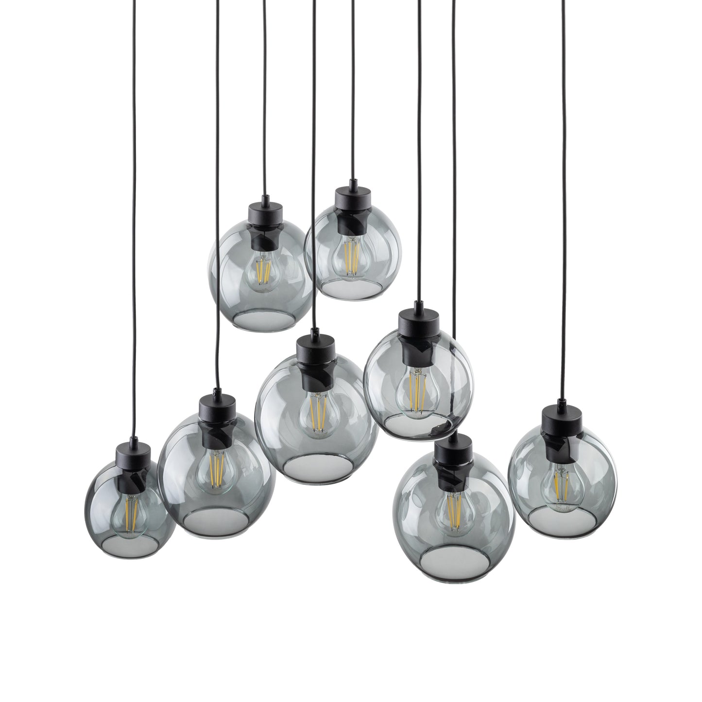 Suspension scandinave CUBUS en verre graphite 8