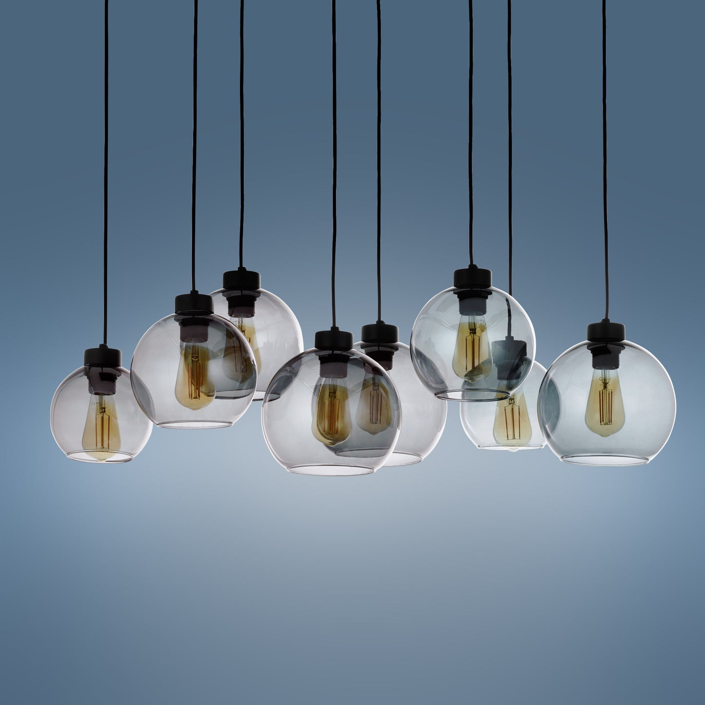 Suspension scandinave CUBUS en verre graphite 8