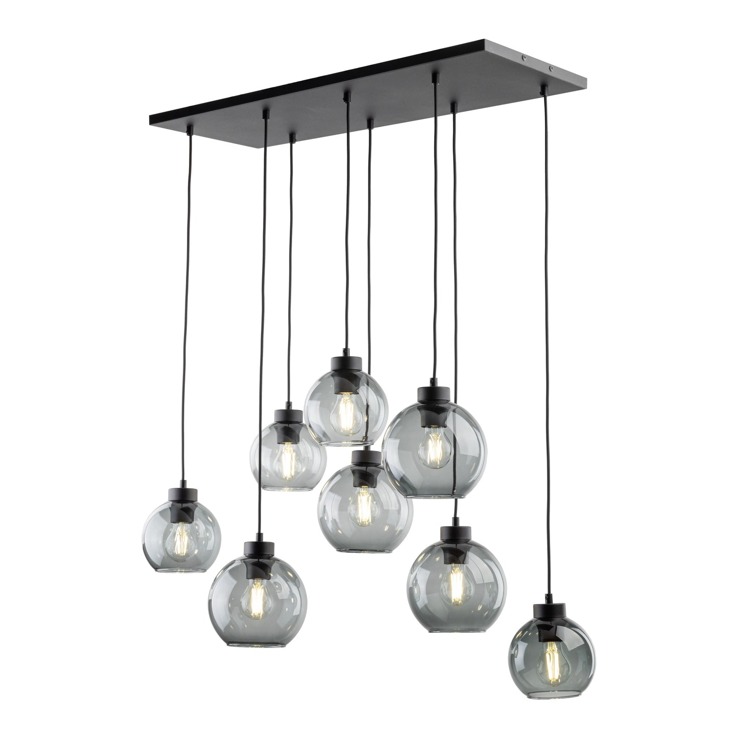 Suspension scandinave CUBUS en verre graphite 8