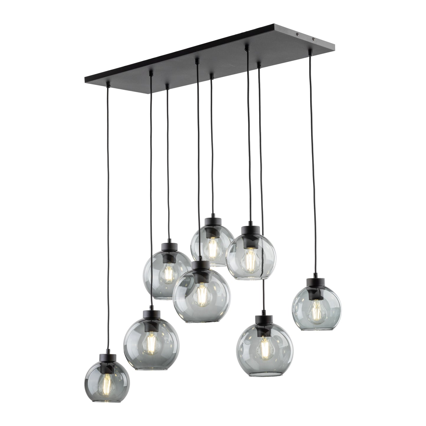 Suspension scandinave CUBUS en verre graphite 8