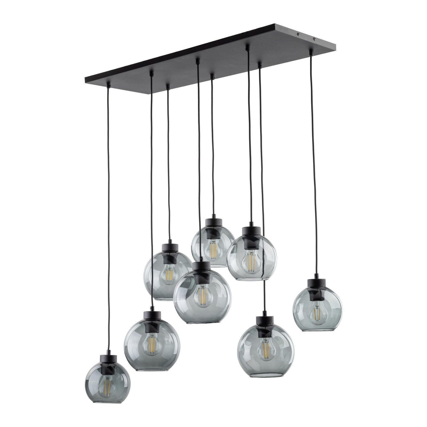 Suspension scandinave CUBUS en verre graphite 8