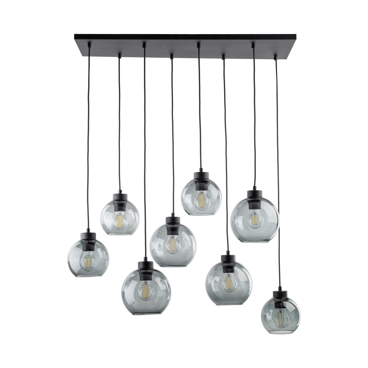 Suspension scandinave CUBUS en verre graphite 8