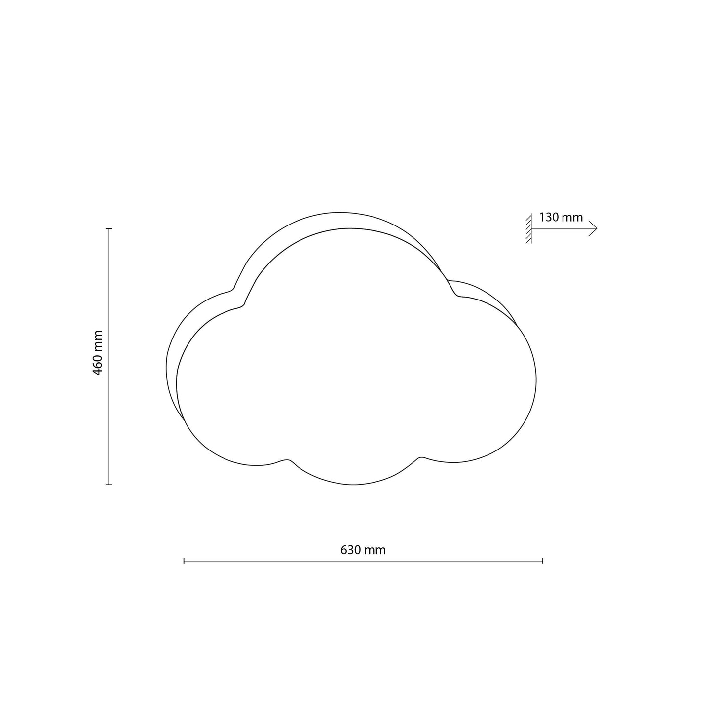 CLOUD Linen Flush Mount Light LumoCrafts