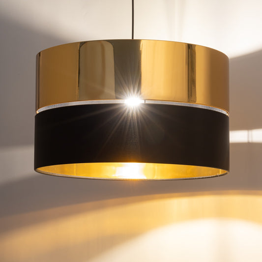 HILTON Black & Gold Pendant Ceiling Light Fixture for Kitchen Island, Dining Room & Living Room – Modern Luxury Lighting Lumocrafts
