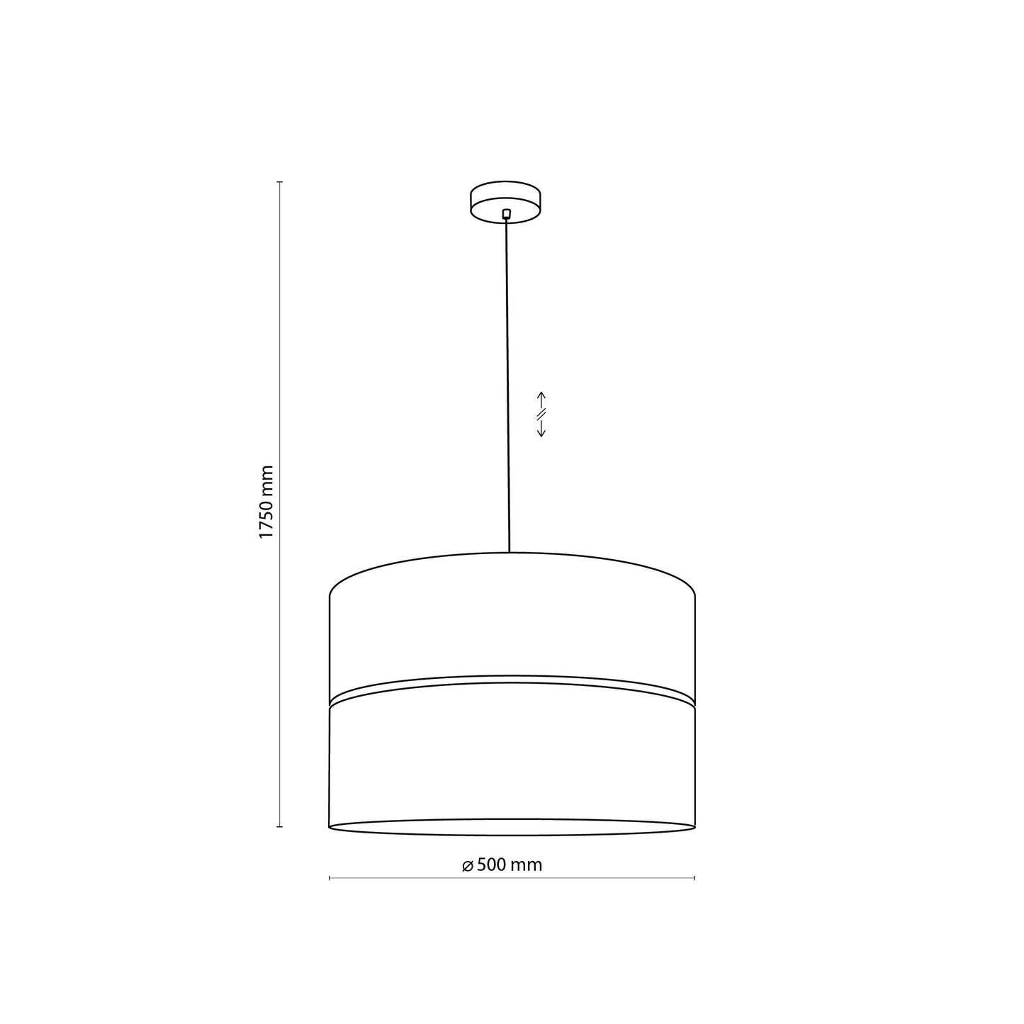 HILTON Black Gold Pendant Light