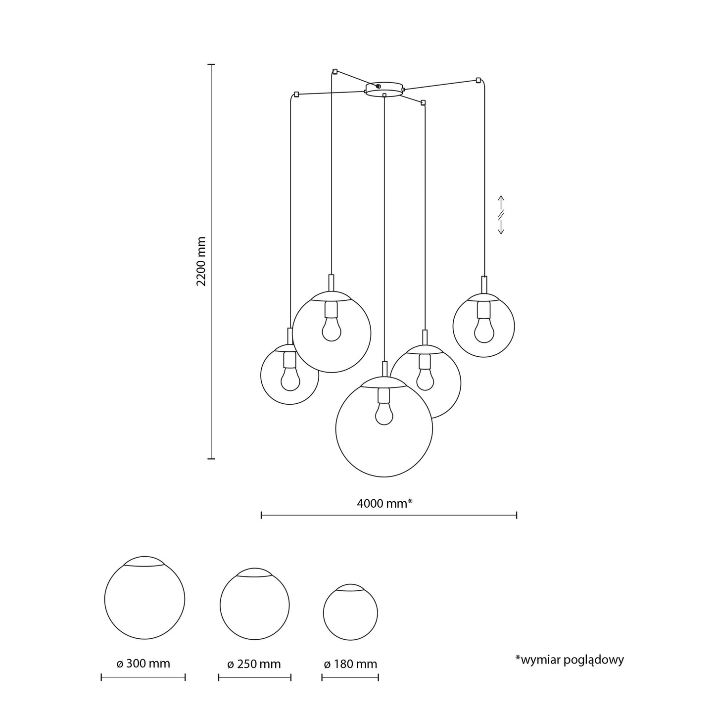 Suspension scandinave ESME Mix 5