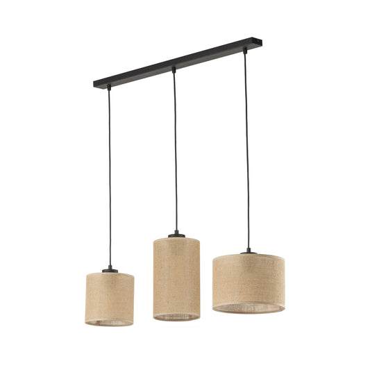 JUTE Natural Pendant Light 3 Lumocrafts