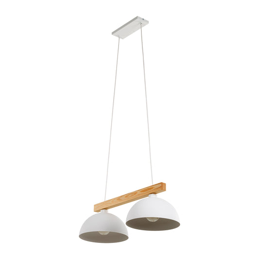 Oslo White Scandinavian Minimalist Pendant Light Fixture for Kitchen & Dining Lumocrafts