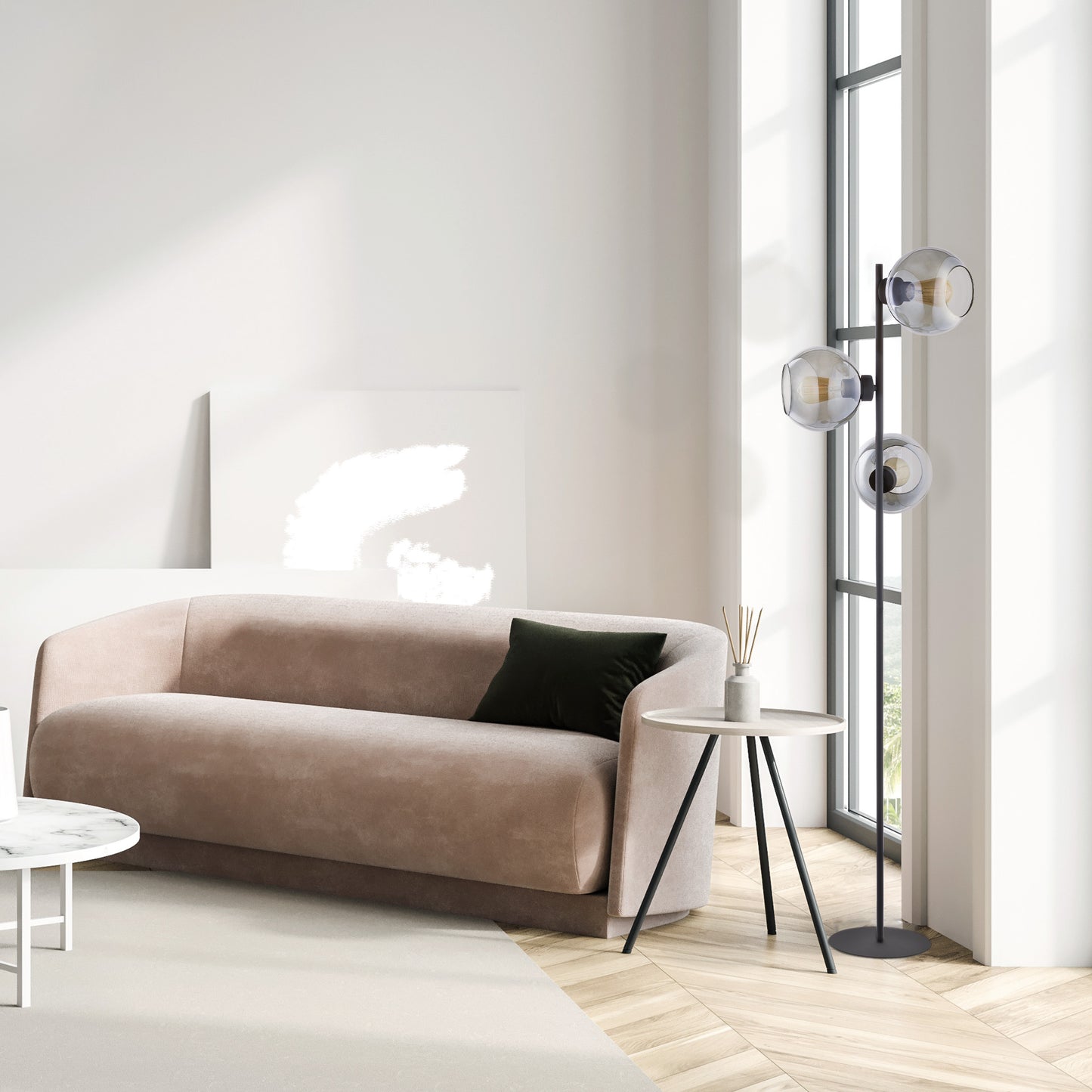 Lampadaire scandinave CUBUS Graphite