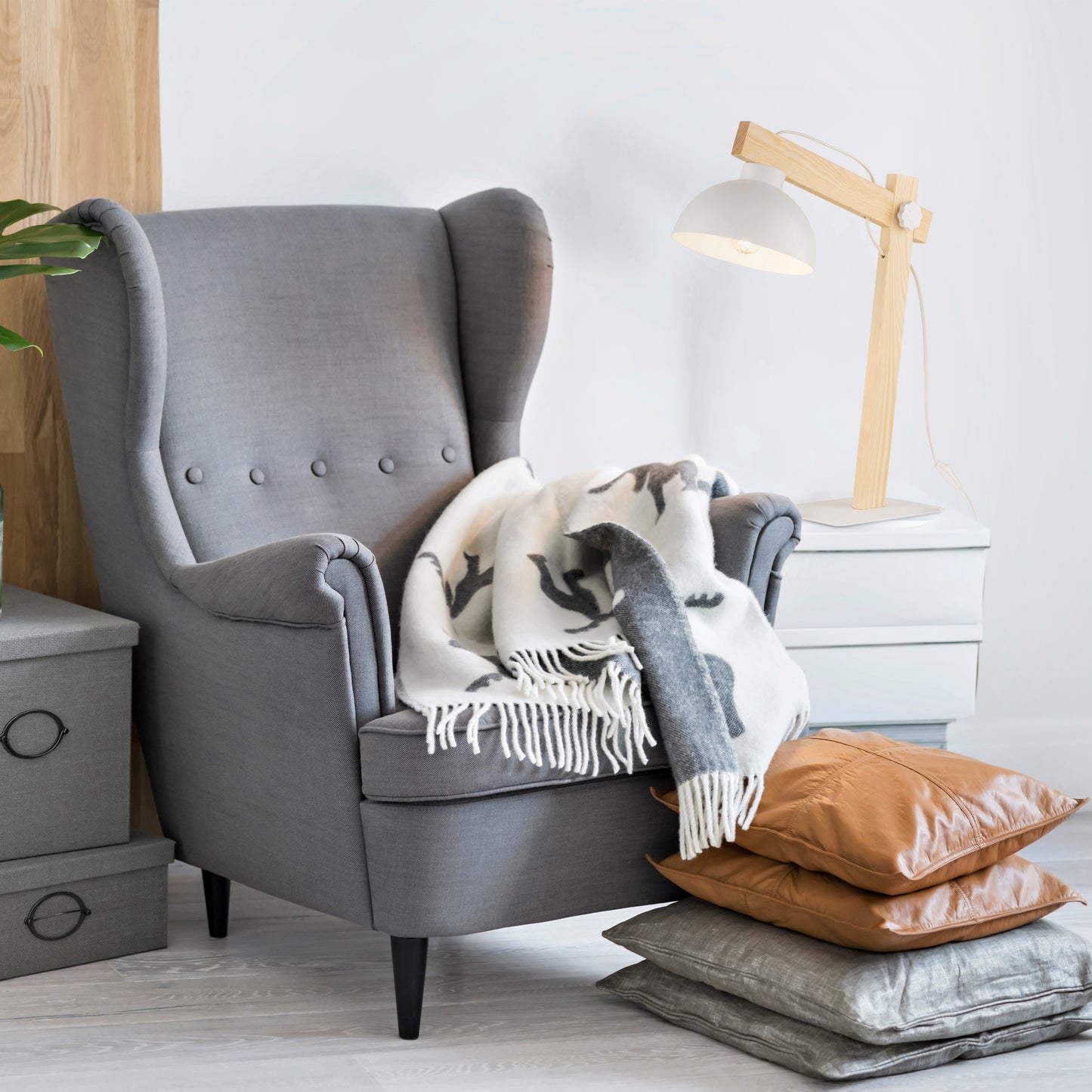 Lampe de nuit scandinave blanche OSLO