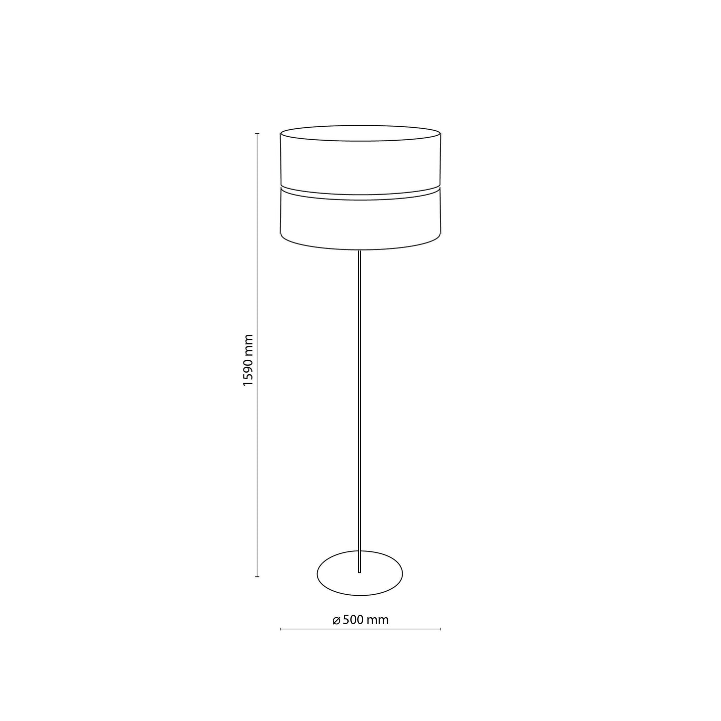 HILTON Black Gold Floor Lamp (Clearance) Lumocrafts