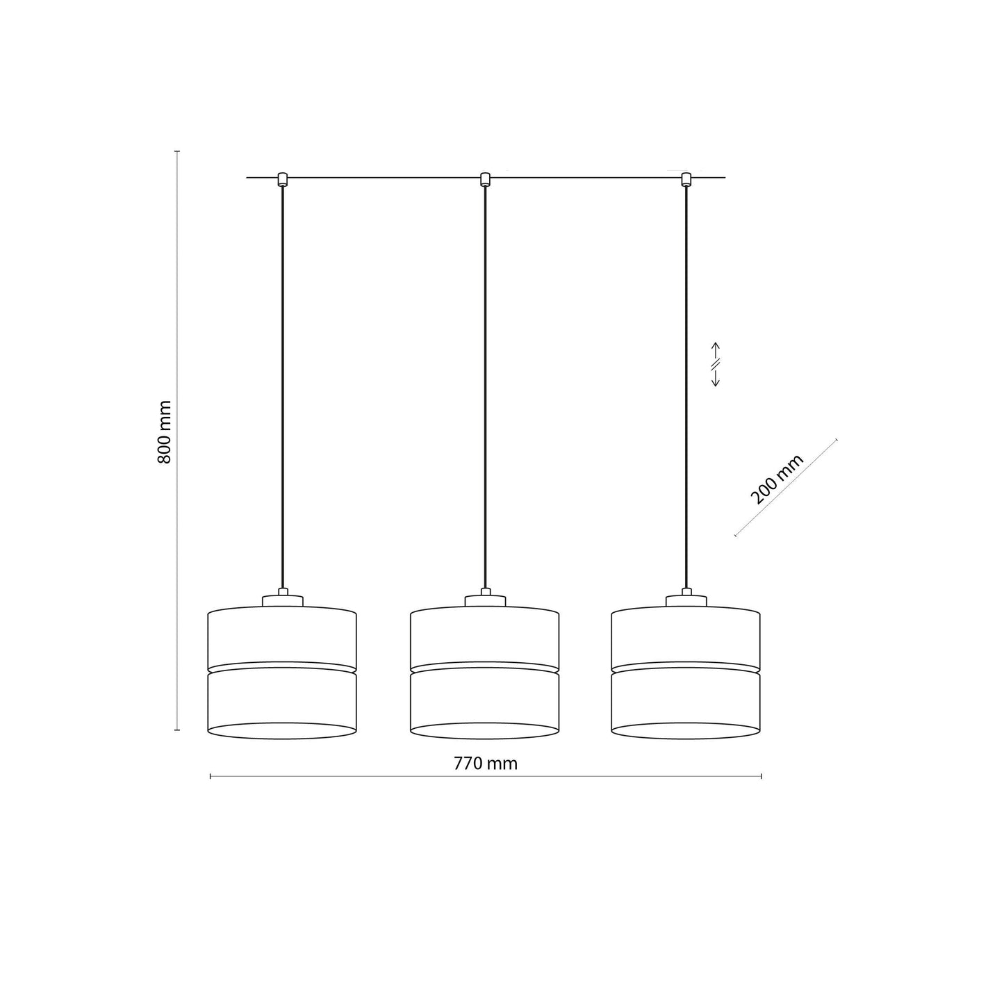 ECO Scandinavian Pendant Light 3 Lumocrafts