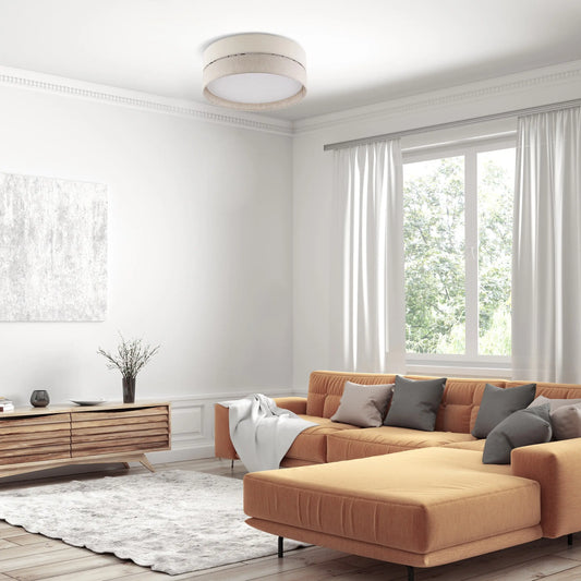 ECO Scandinavian Medium Flush Mount Ceiling Light Fixture for Kitchen, Hallway & Living Room – Minimalist Lighting Lumocrafts