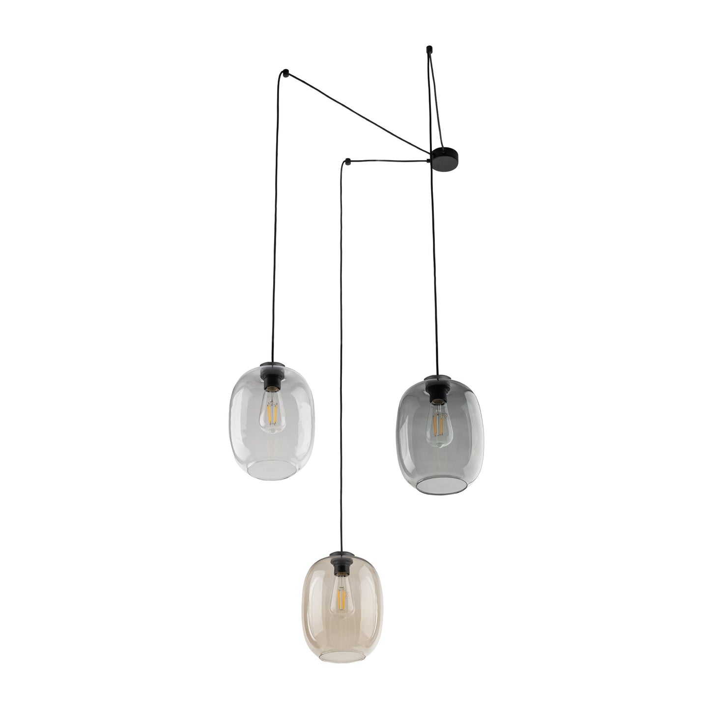 Lampe à suspension moderne du milieu du siècle ELIO 3