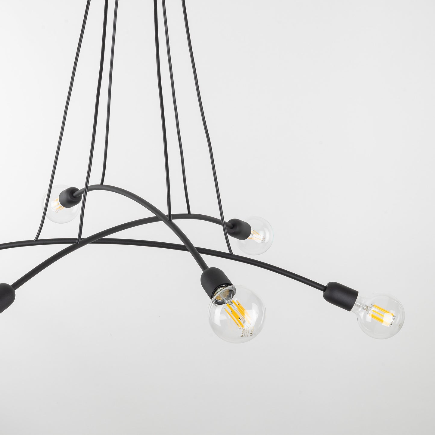 Suspension minimaliste noire HELIX 6