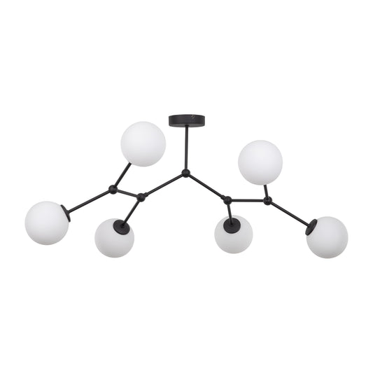 FAIRY Black Scandinavian Ceiling Lamp 6 Lumocrafts