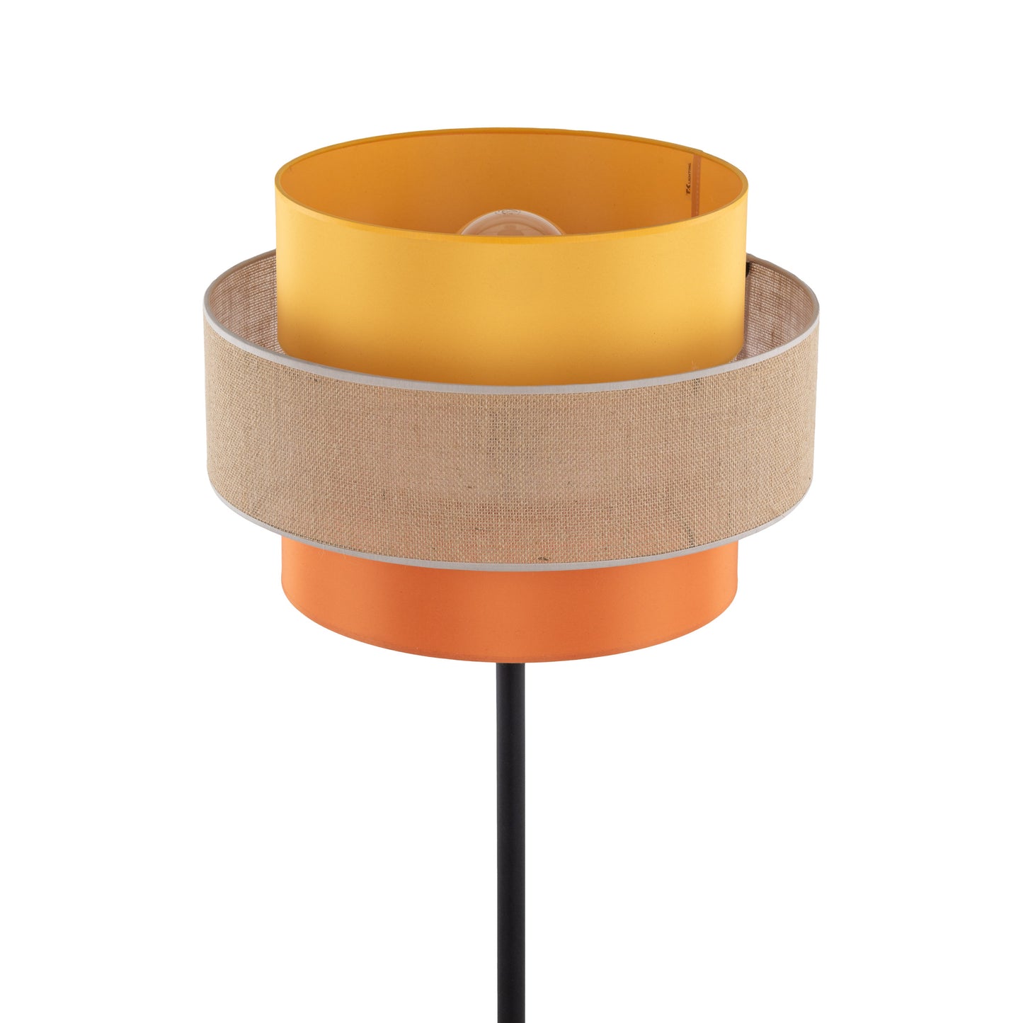 TRIO Jute Mid-Century Boho Floor Lamp