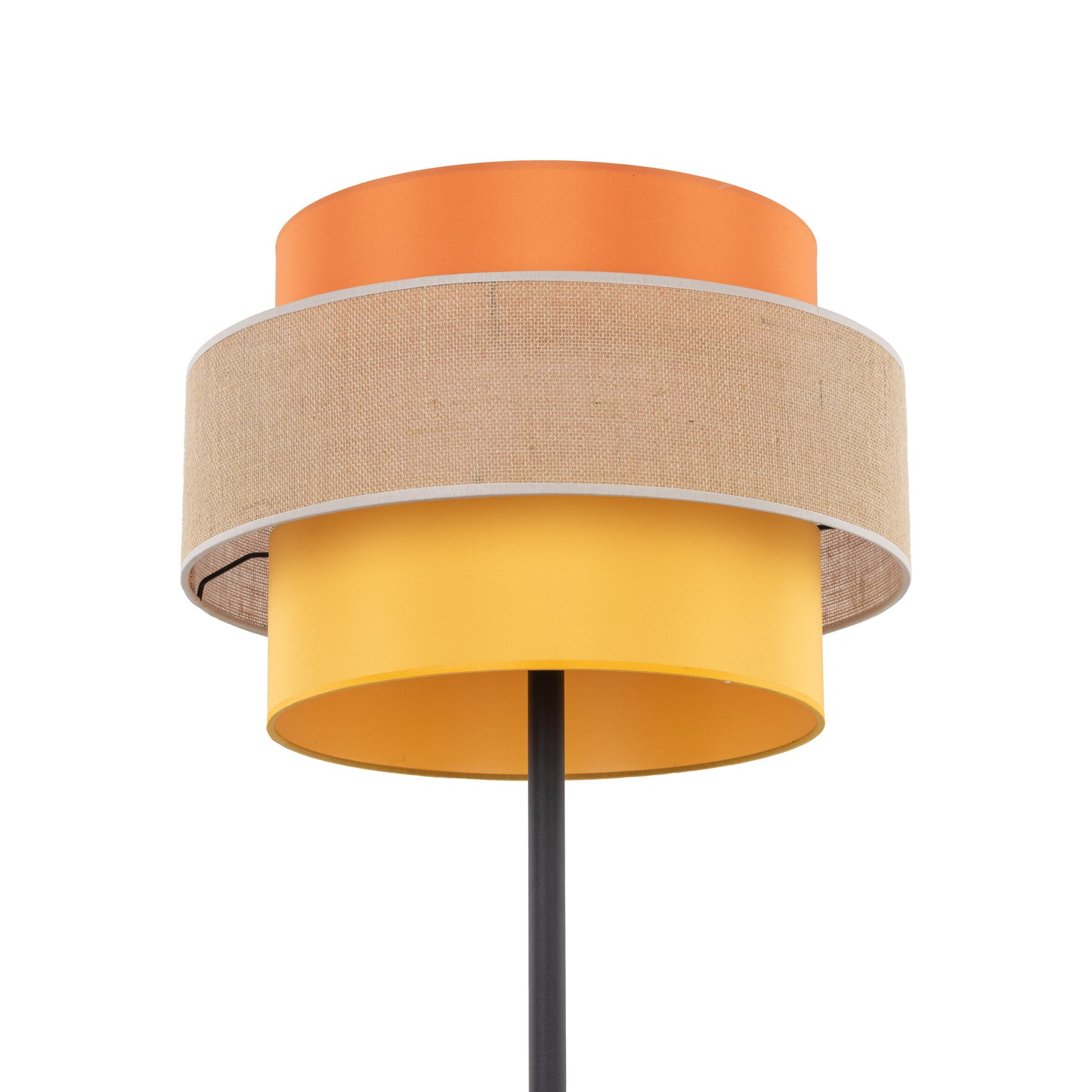 TRIO Jute Mid-Century Boho Floor Lamp