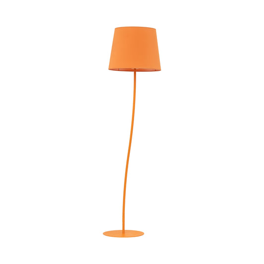 NICOLA Orange Mid-Century Modern Floor Lamp for Living Room, Bedroom & Office – Retro Minimalist Lighting LumoCrafts