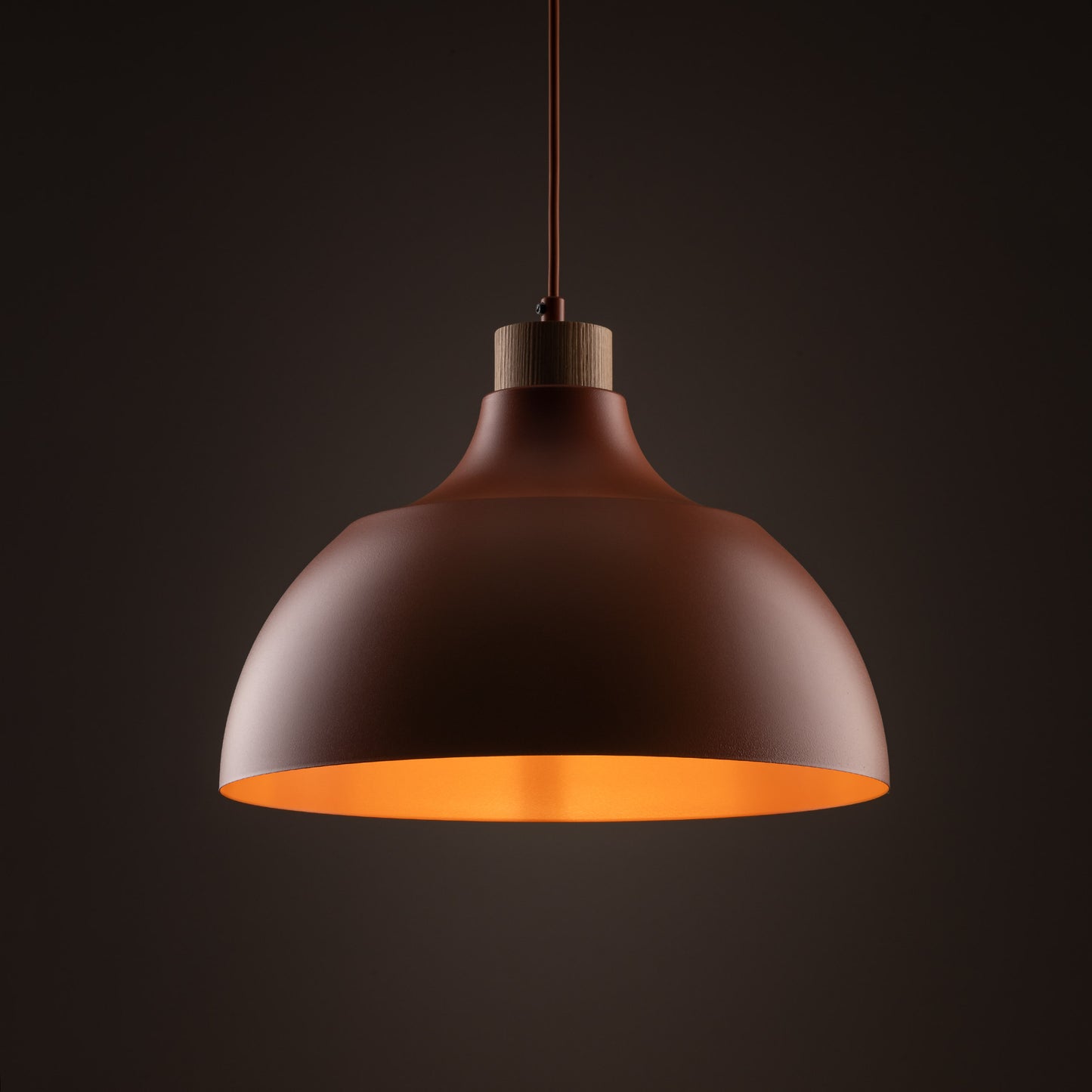 Suspension scandinave rouge brique CAP