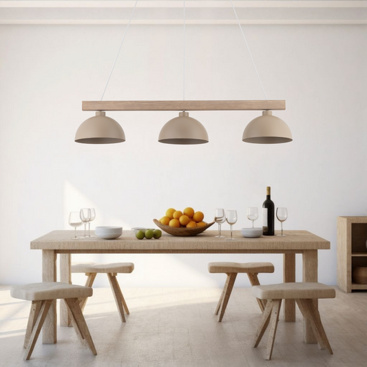 OSLO Beige Scandinavian Pendant Light 3