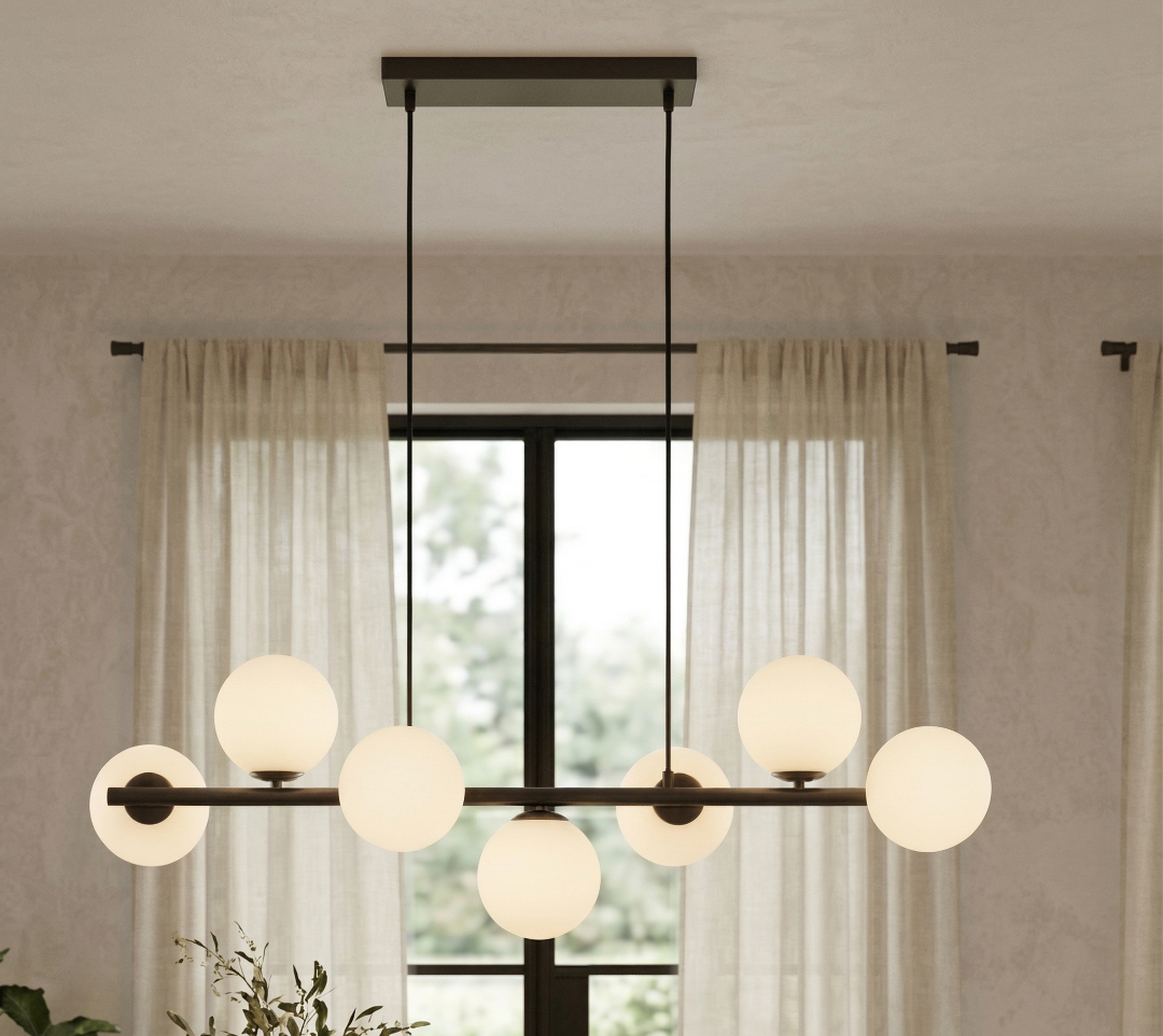 ESTERA Brown Scandinavian  Pendant Light 7 LumoCrafts