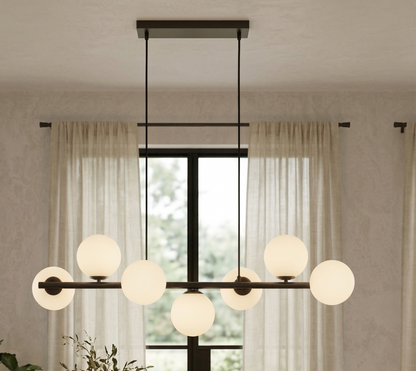 ESTERA Brown Scandinavian  Pendant Light 7 LumoCrafts