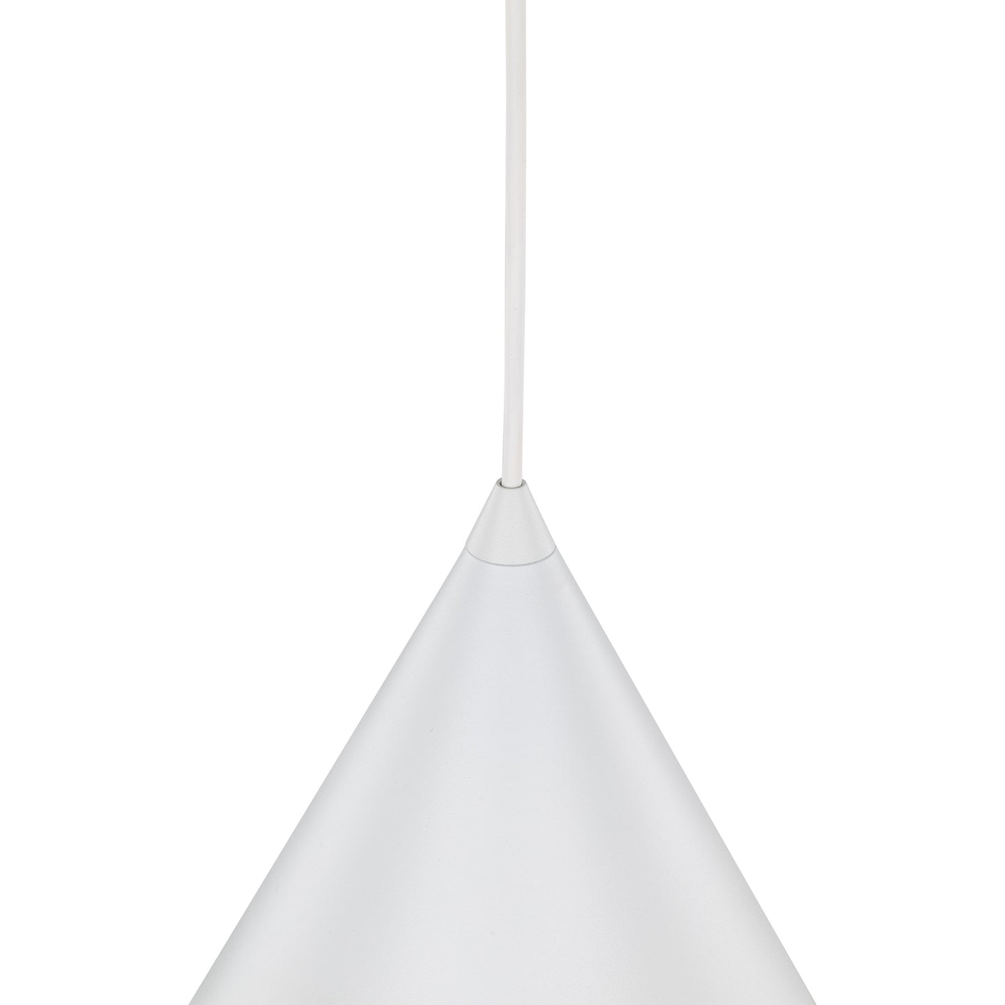 Suspension CONO blanche de taille moyenne, moderne et minimaliste