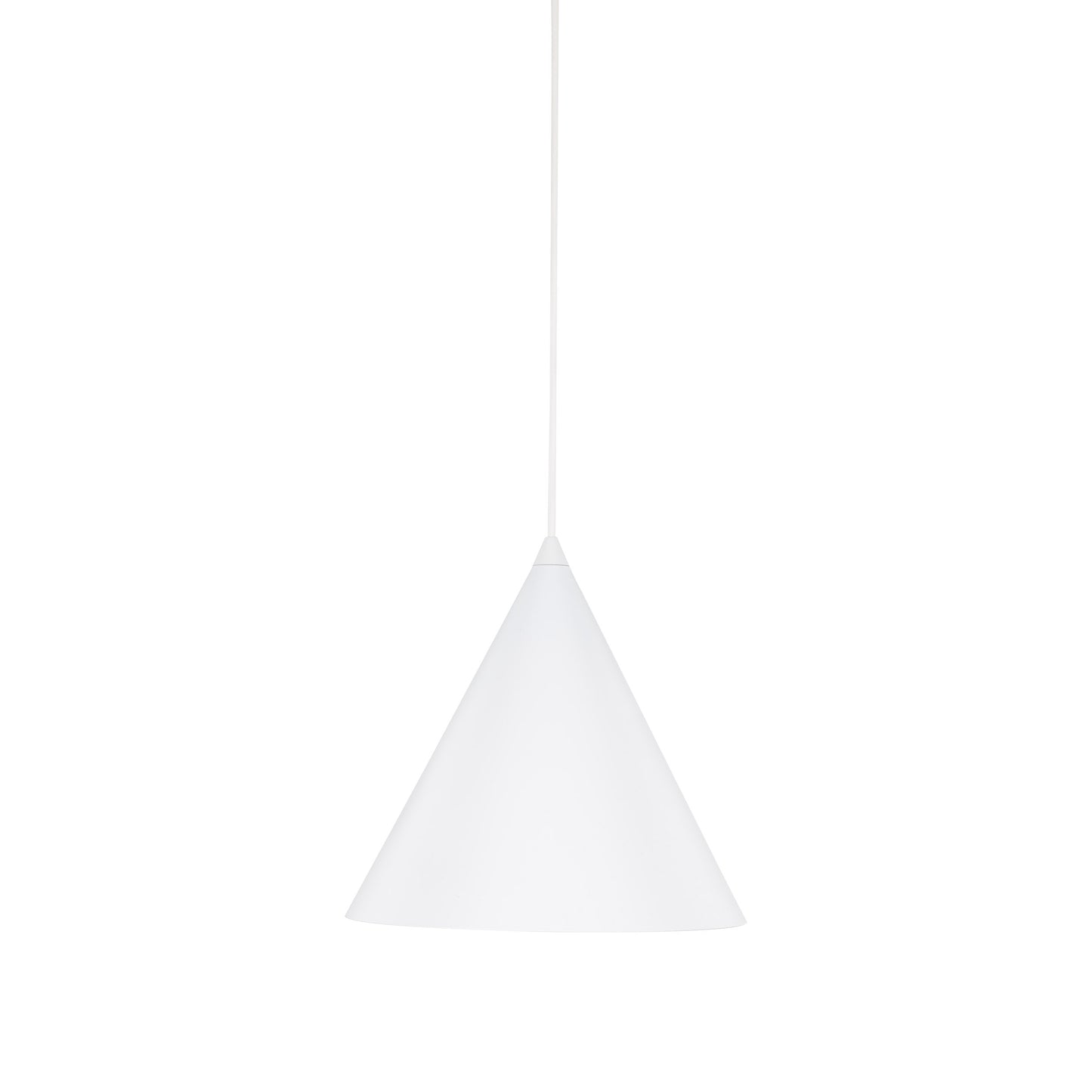 Suspension CONO blanche de taille moyenne, moderne et minimaliste