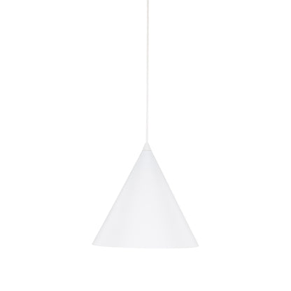 Suspension CONO blanche de taille moyenne, moderne et minimaliste