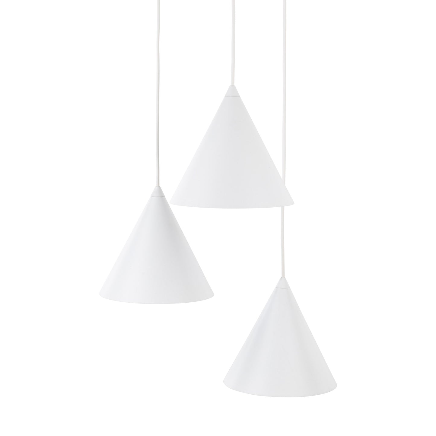 Suspension minimaliste moderne blanche CONO 3