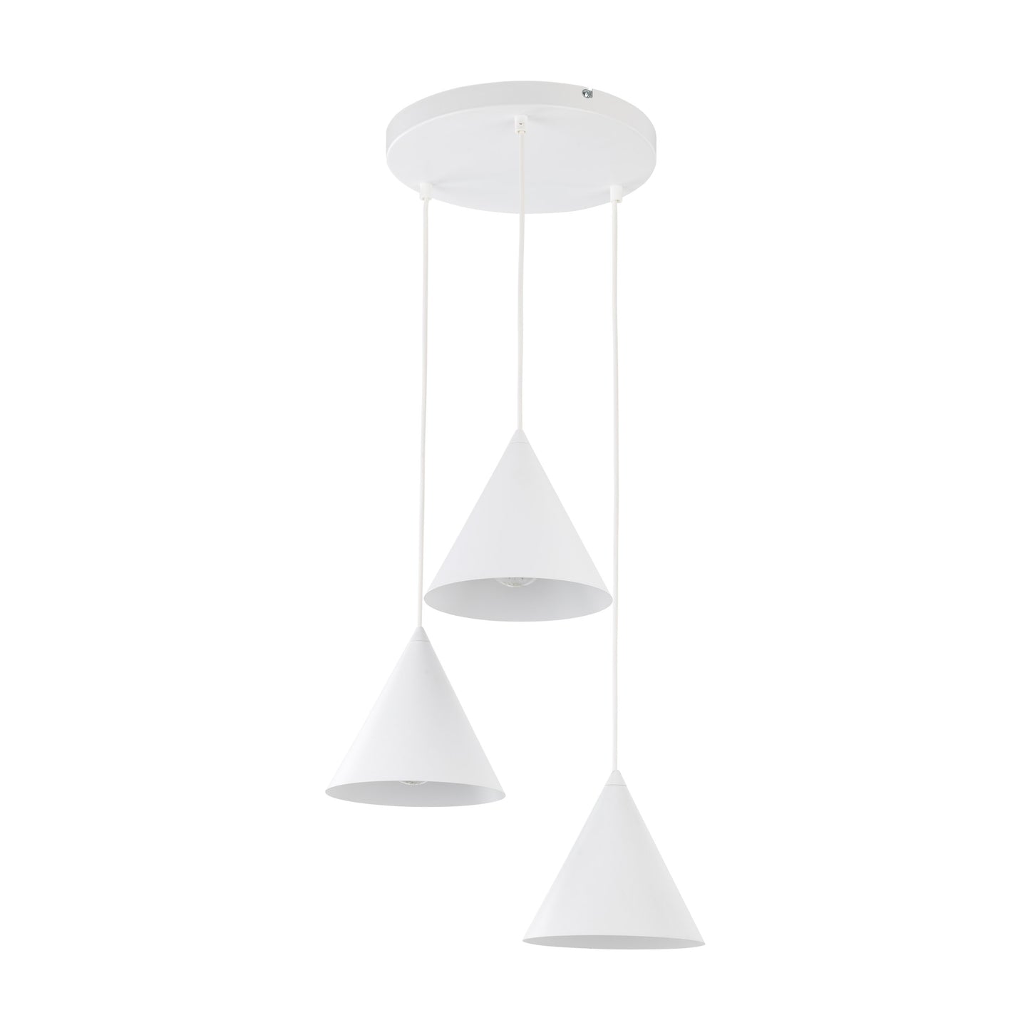 Suspension minimaliste moderne blanche CONO 3