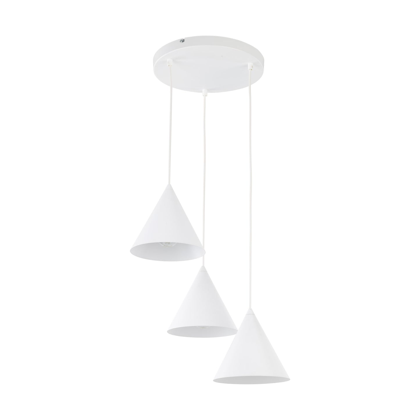 Suspension minimaliste moderne blanche CONO 3
