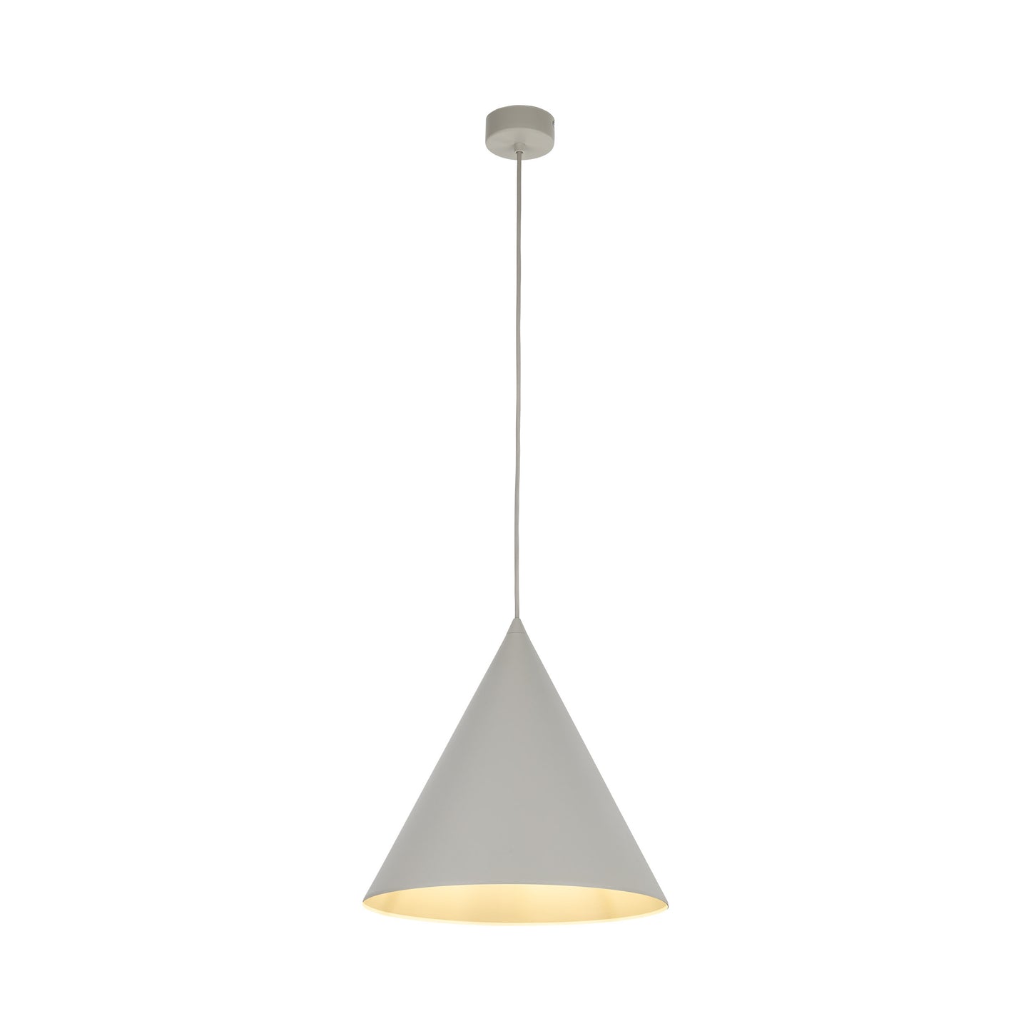 Grande suspension minimaliste moderne beige CONO