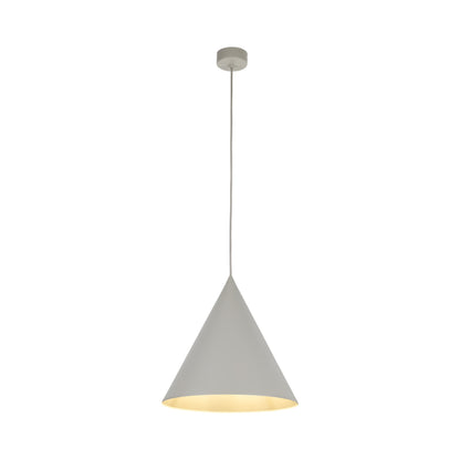 Grande suspension minimaliste moderne beige CONO